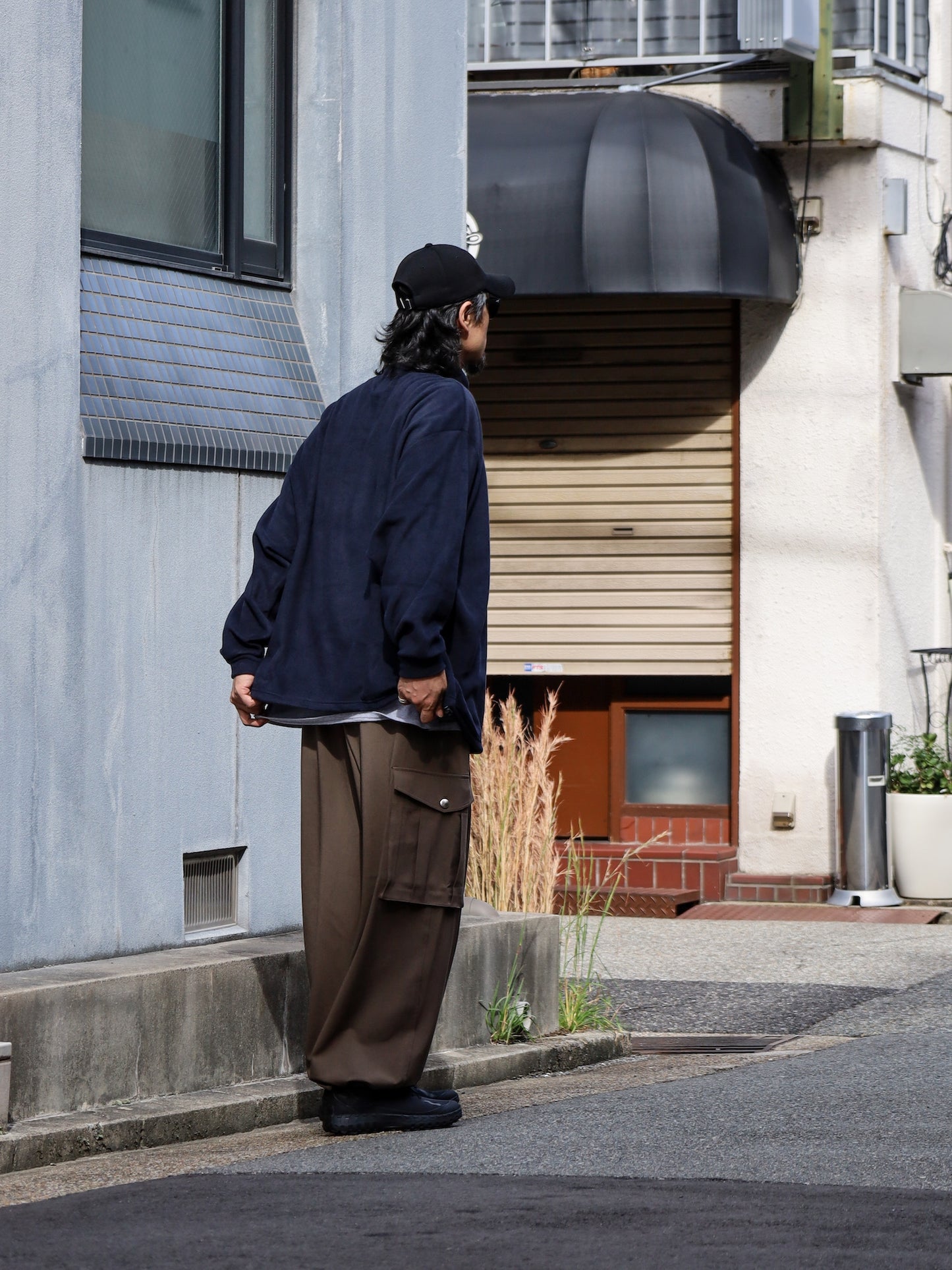 TURTLE FLEECE LS TEE / Navy