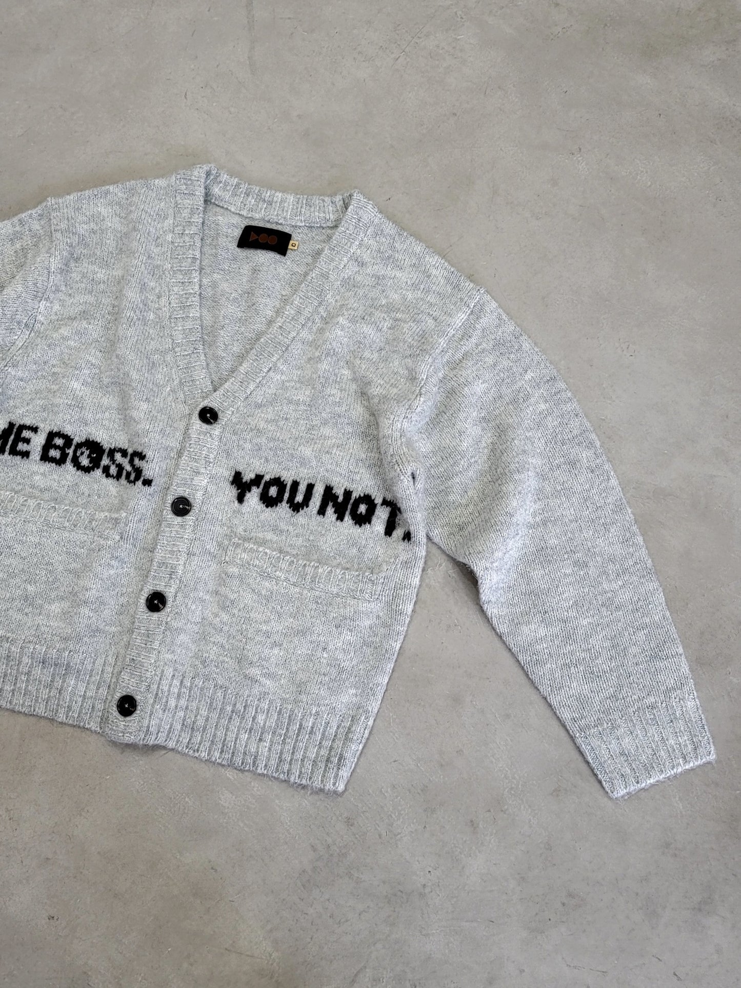 MBYN VOOHAIR CARDIGAN / Ash