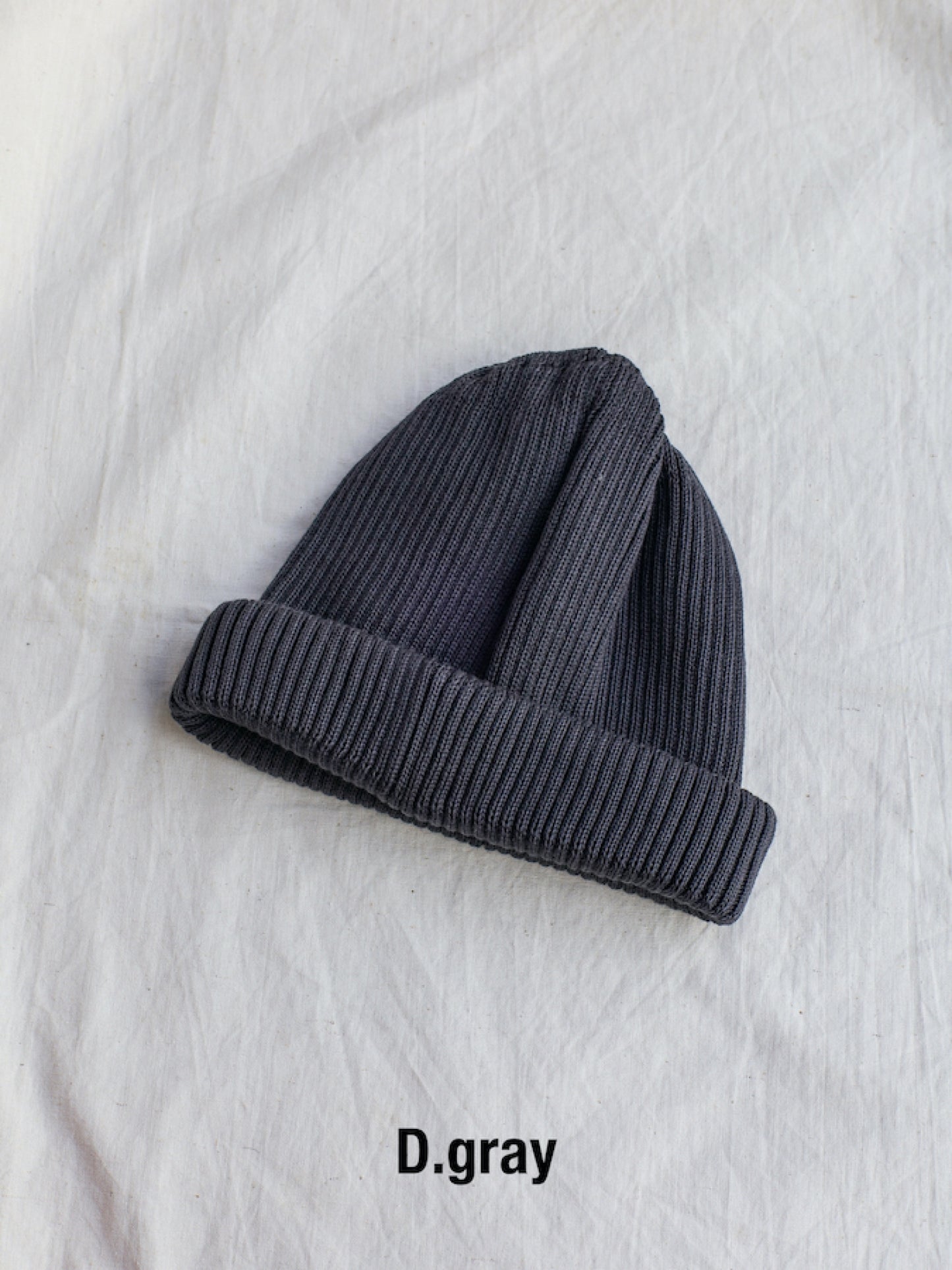 COTTON ROLL UP BEANIE / 13colors