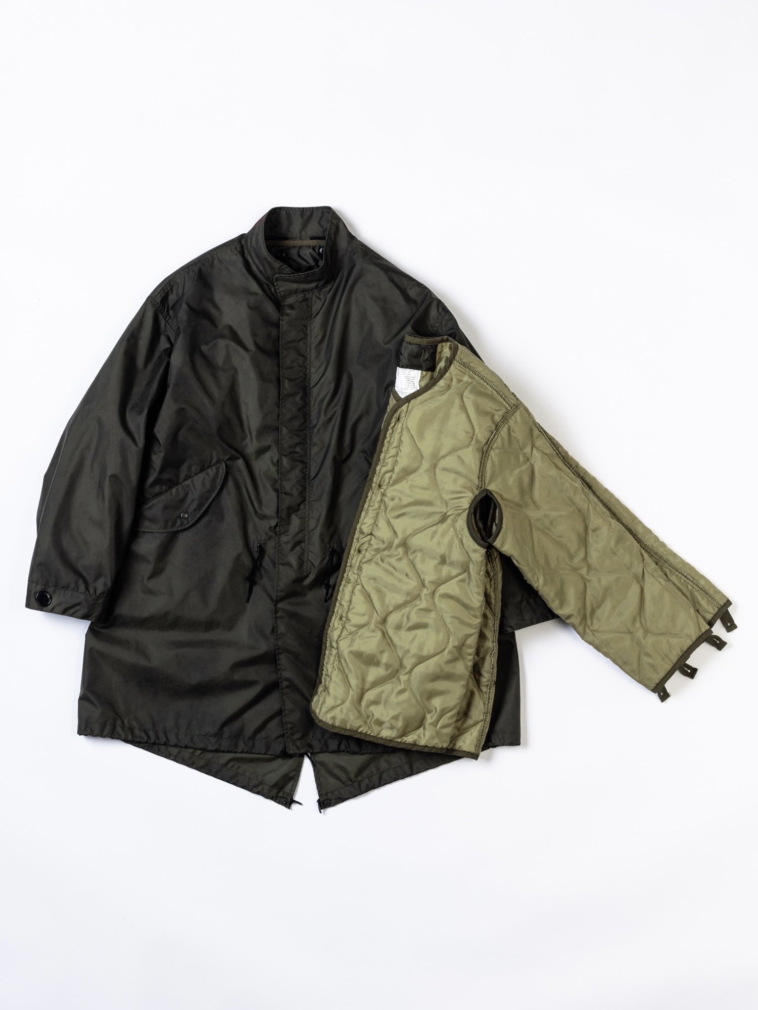 DIRTPAINT NYLON MODS COAT / Olive – FLATBUSH