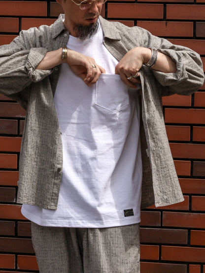 U.S MADE S/S PKT TEE / White