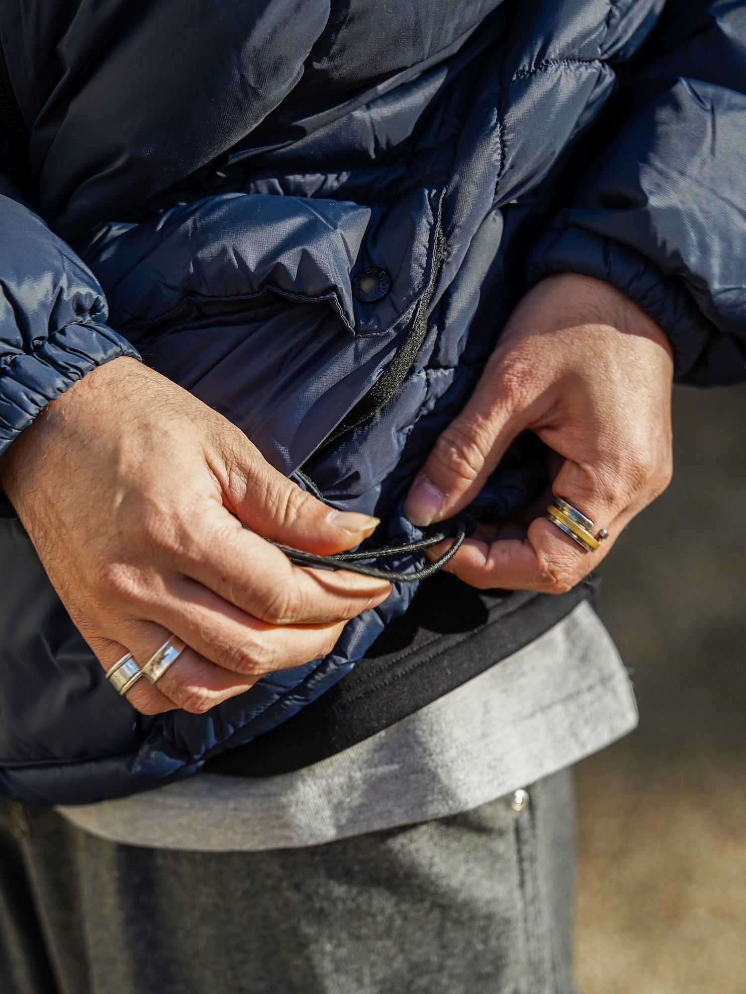 MOUNTAIN PACKABLE VOLUME DOWN JACKET / Dark navy – FLATBUSH