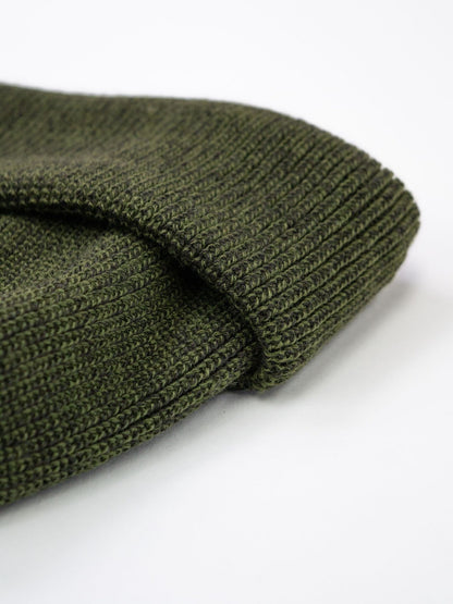 BULKY WATCH CAP / Olive/charcoal