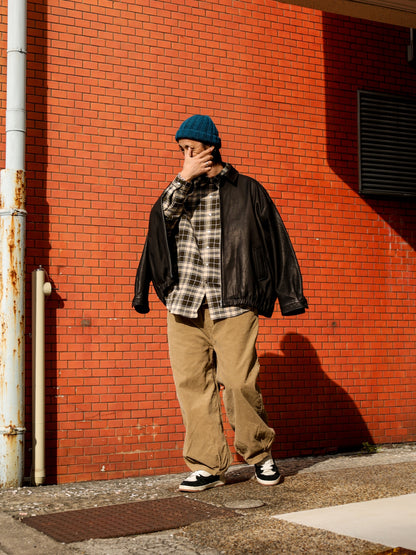 HEM TUCK EASY PANTS (CORDUROY) / Beige