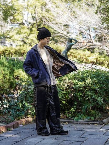 ボンバーヒート裏起毛 サイドスリット フットボール スウェット / 3colors