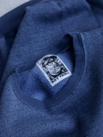 FISH FOR BRAINS SWEAT SHIRT / Pigment navy