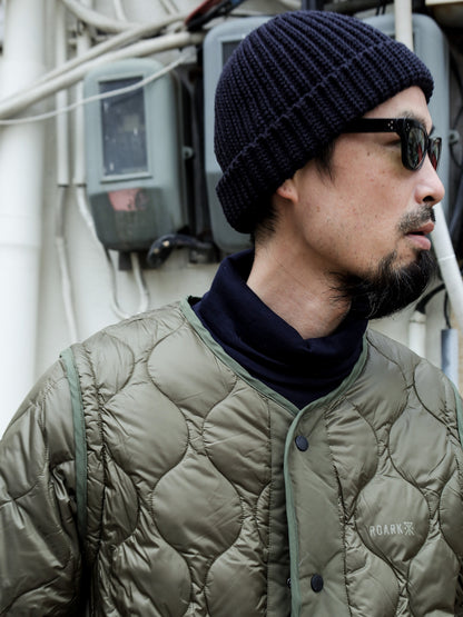 メリノウール裏毛タートルネック / ネイビー