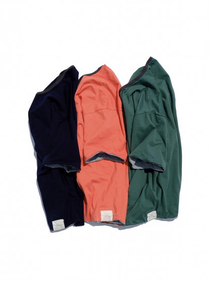 DOUBLE FACE TEE / Orange×gray