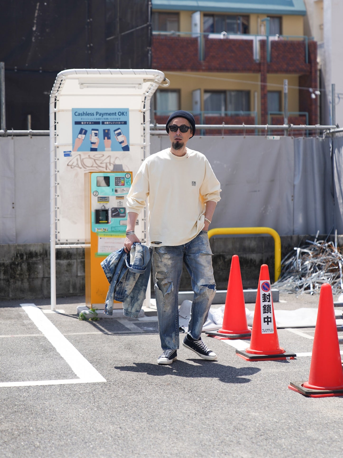 HARD REMAKED REGULAR TAPERED 5P PANTS / Indigo(remake)