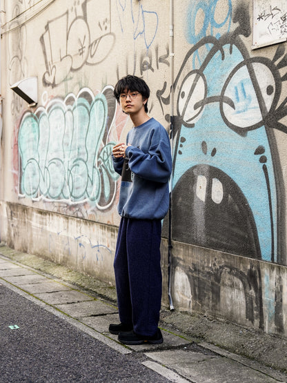 FISH FOR BRAINS SWEAT SHIRT / Pigment navy