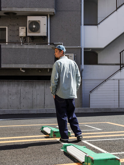 ”OWN WAY” B.D SHIRTS 改 (CHAMBRAY) / Smokey blue