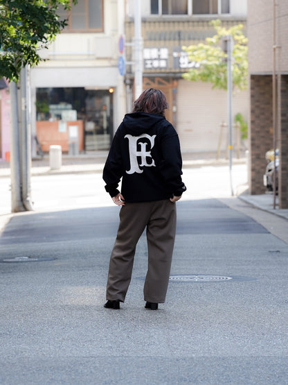 "fulton × JHANKSON" TEAM ZIP HOODIE / Black