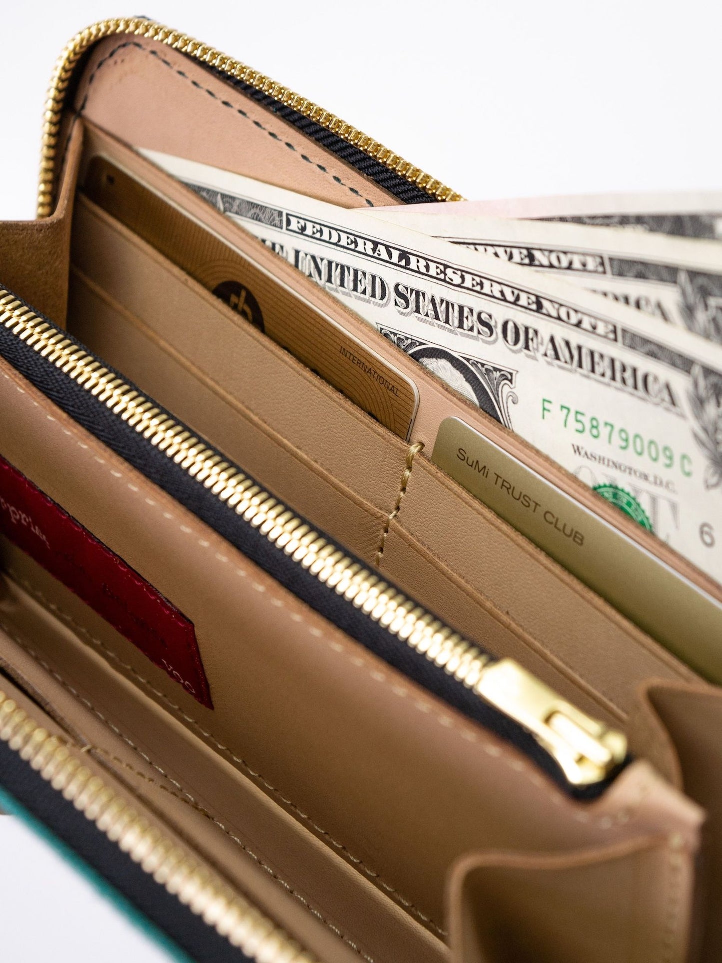 FANTASISTA LEATHER WALLET / Emerald