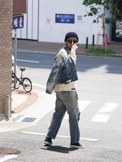HARD REMAKED FRONT TUCK DENIM JACKET / Indigo(remake)