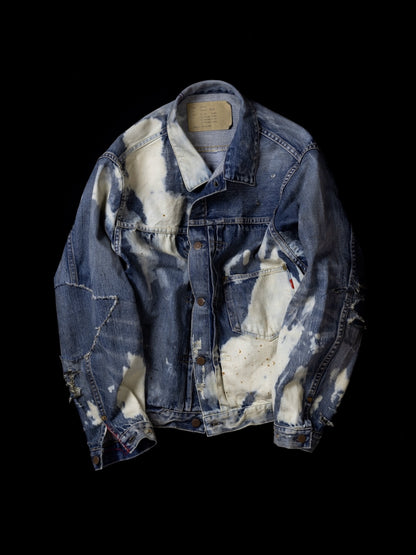 HARD REMAKED FRONT TUCK DENIM JACKET / Indigo(remake)