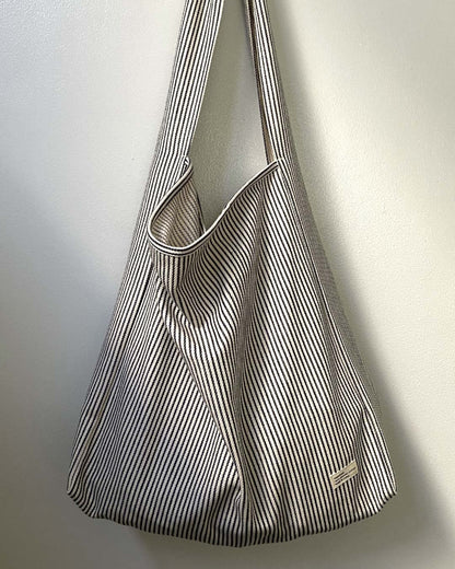 ORGANIC COTTON DENIM MARCHE BAG / Hickory