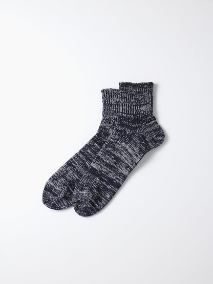 LOW GAUGE RIBBED MARL ANKLE SOCKS / 4colors