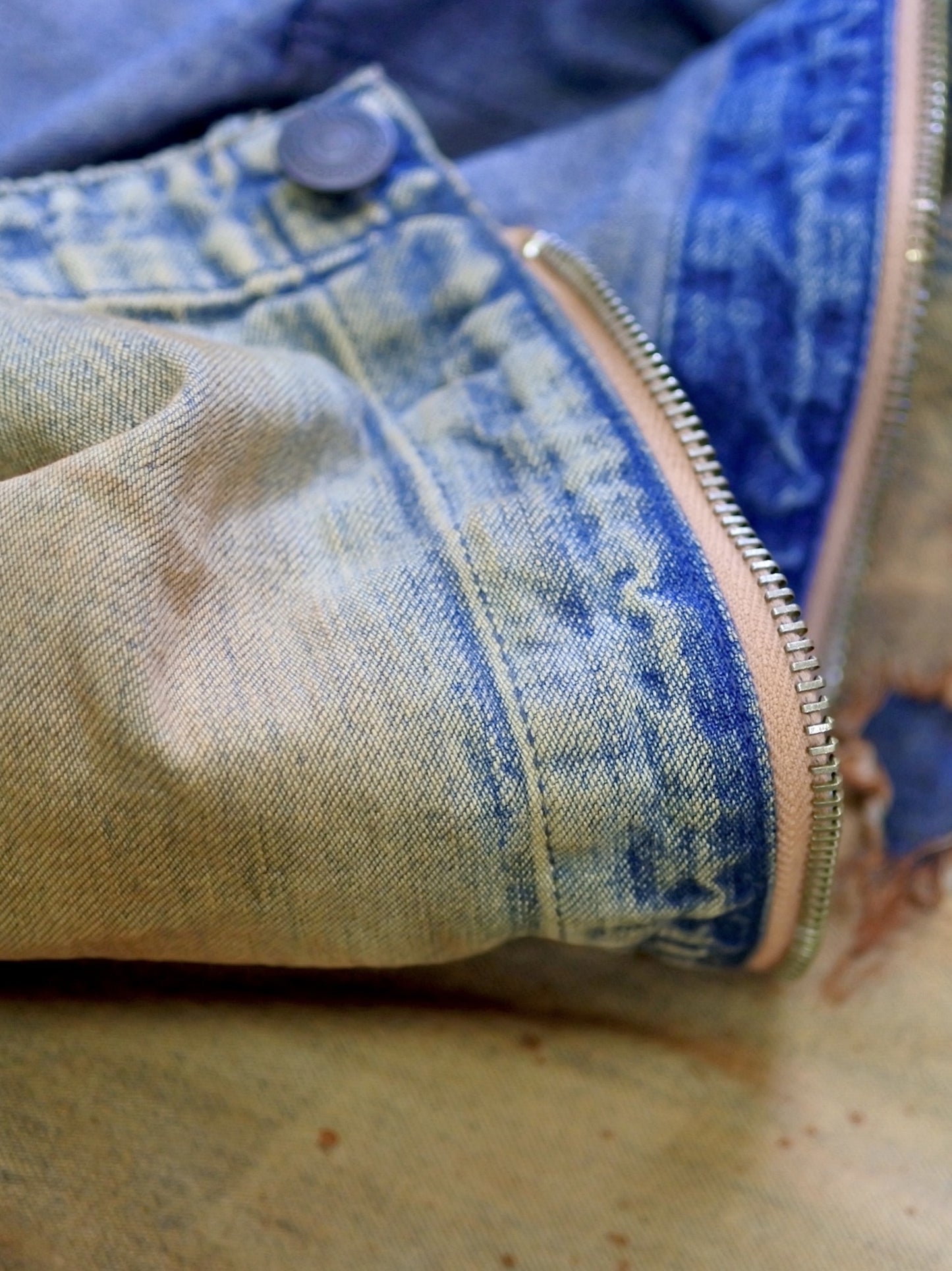 100-YEAR PROCESSING DENIM DECK OVER PANTS / FLATBUSH Ltd.