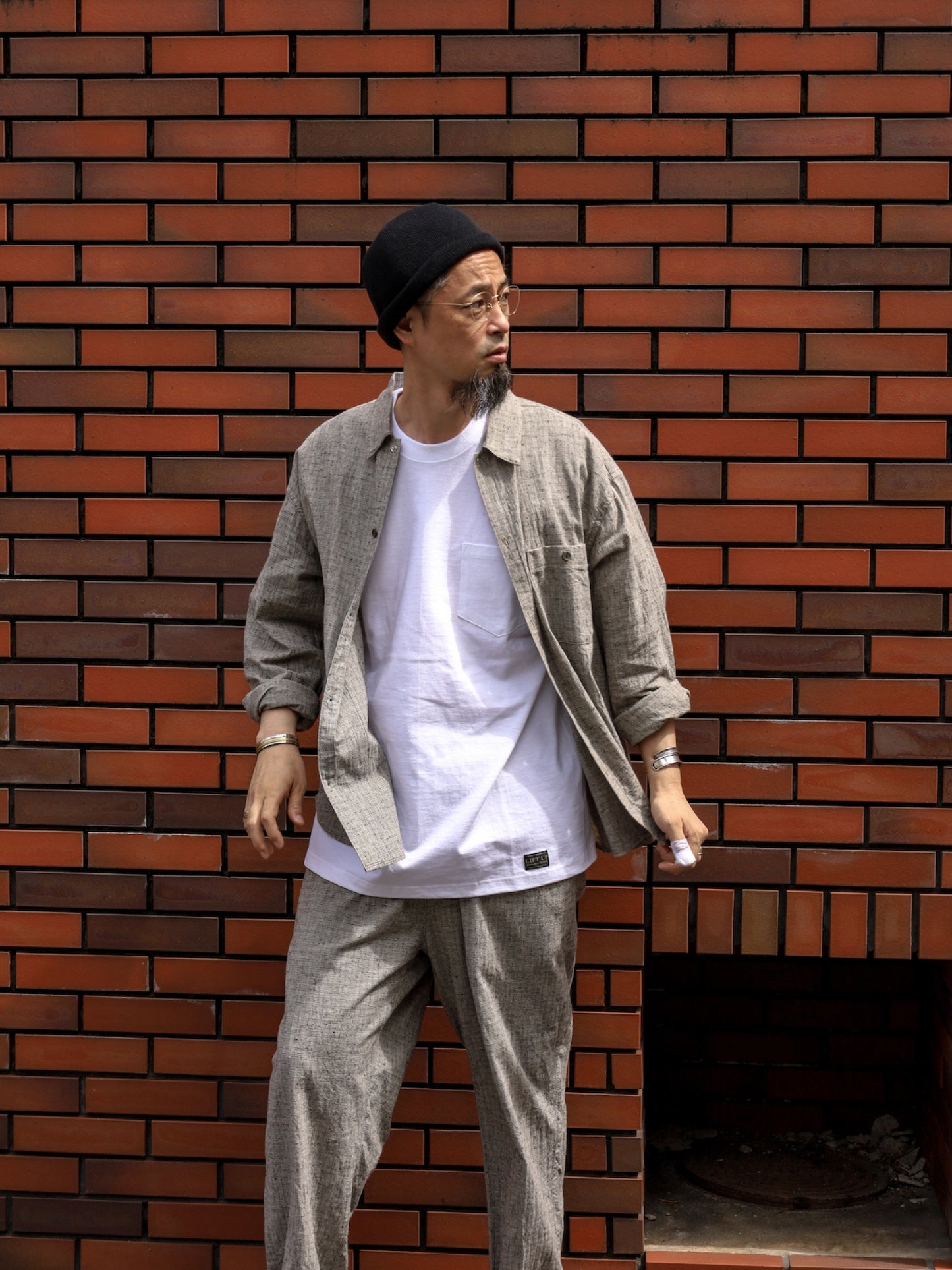 U.S MADE S/S PKT TEE / White
