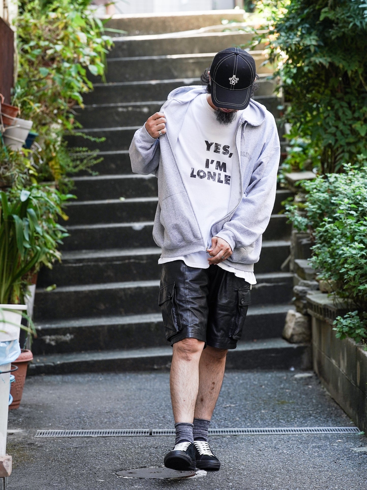 "fulton × JHANKSON" TEAM ZIP HOODIE / Gray