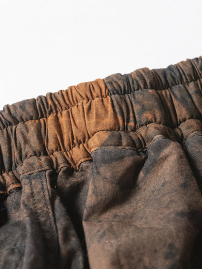 PATCH WORK BAKER SHORTS / Orange