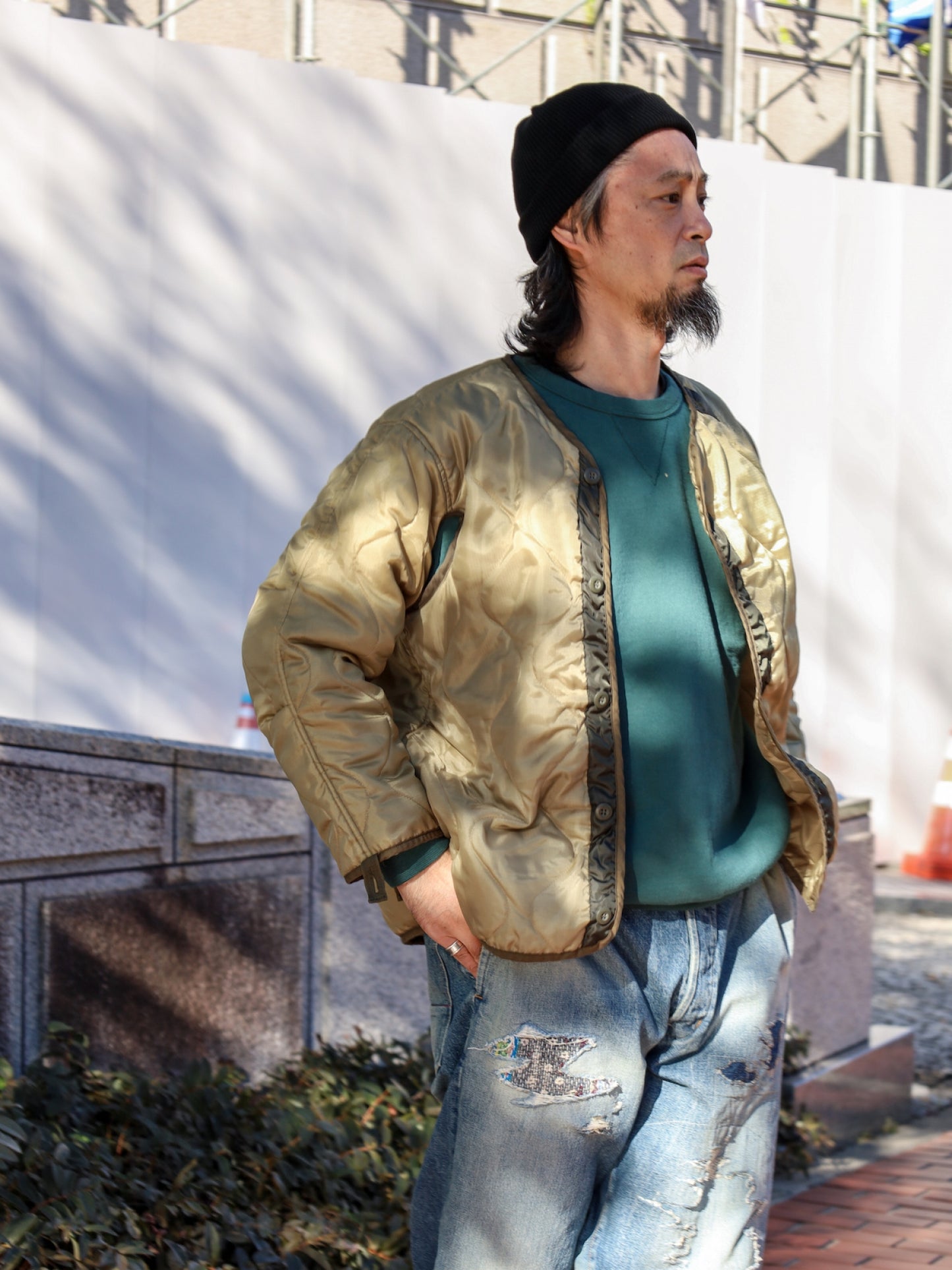 DIRTPAINT NYLON MODS COAT / Olive