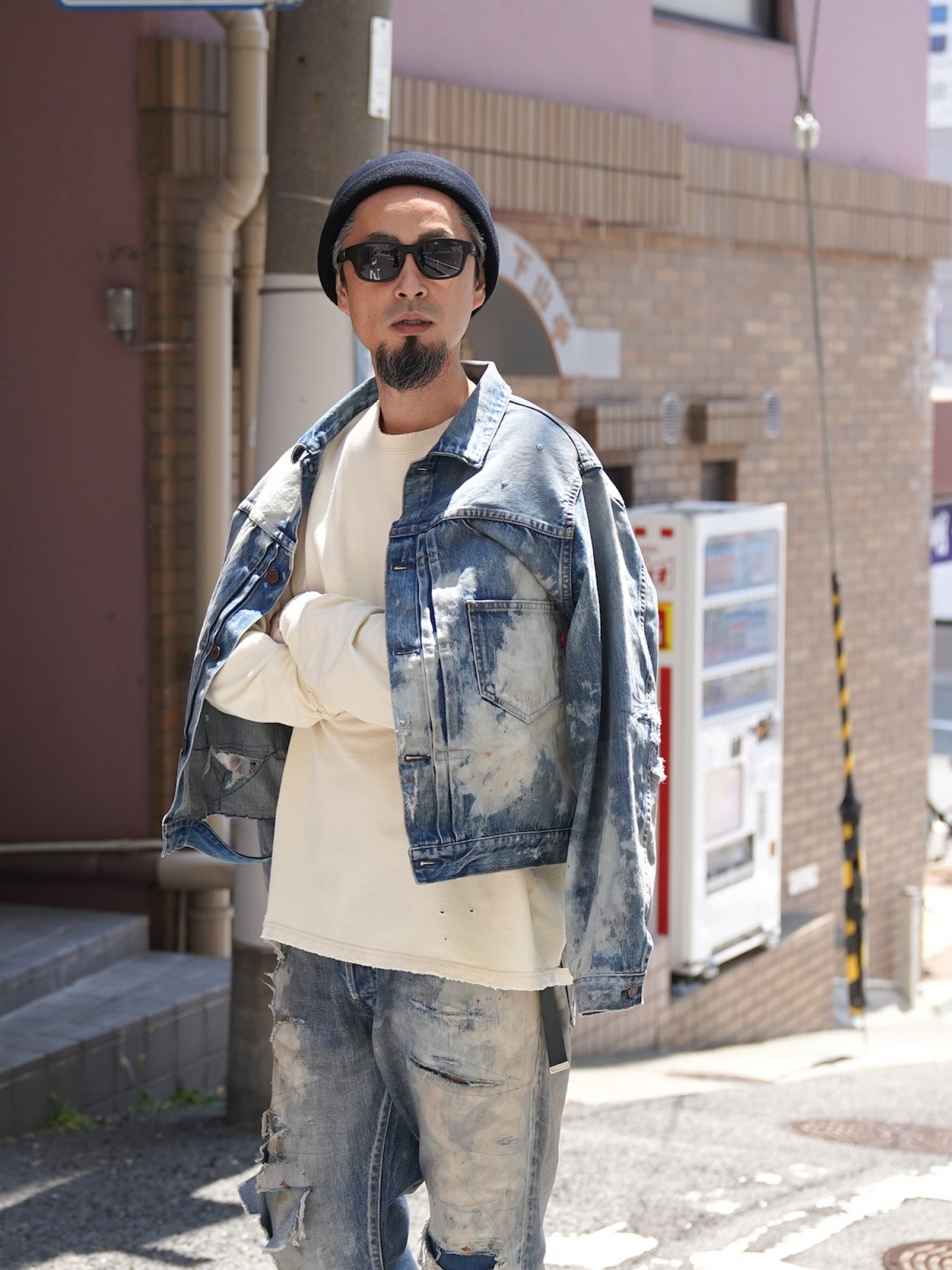 HARD REMAKED FRONT TUCK DENIM JACKET / Indigo(remake)