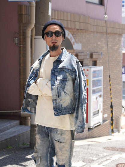 HARD REMAKED FRONT TUCK DENIM JACKET / Indigo(remake)