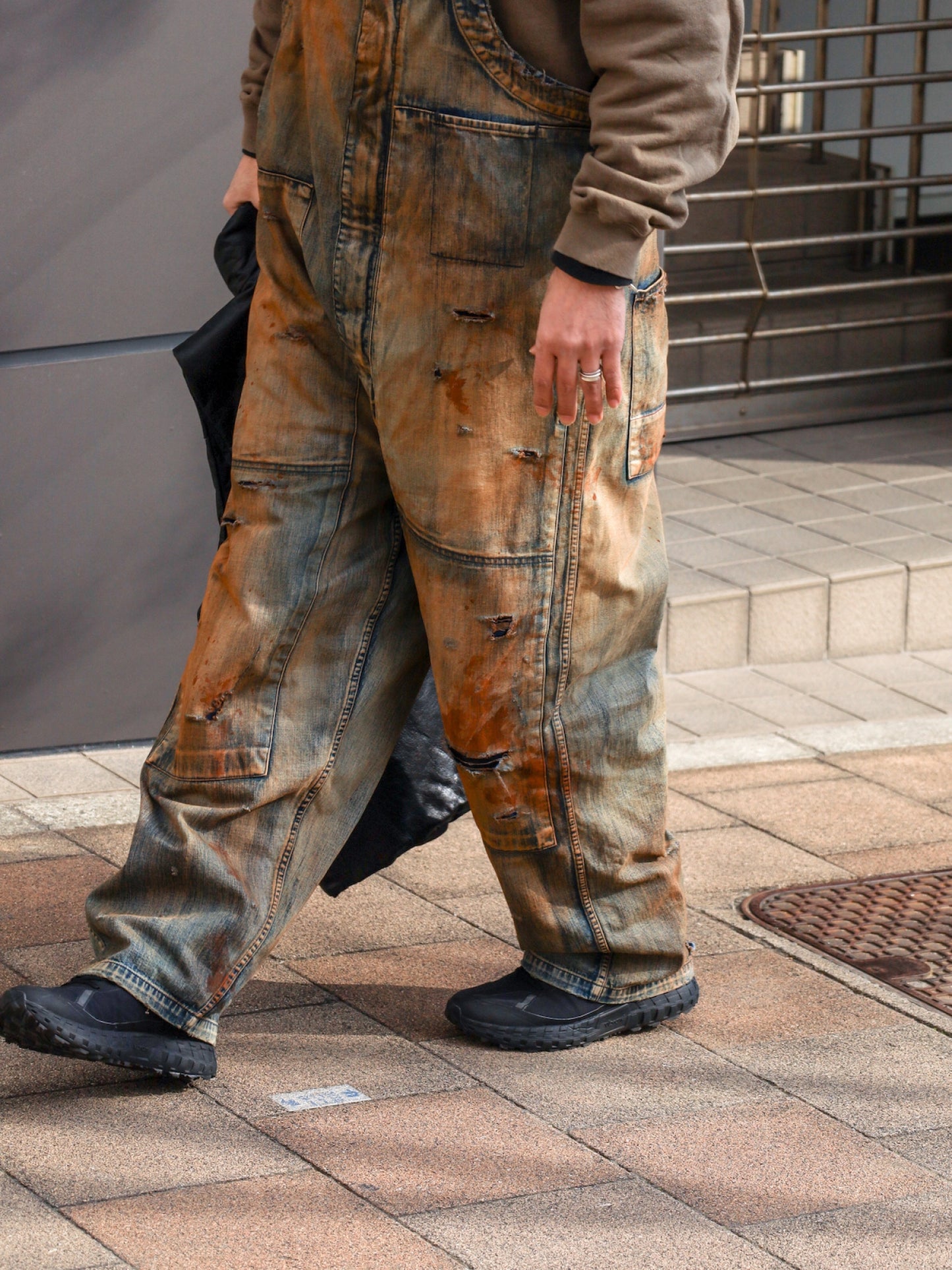 100-YEAR PROCESSING DENIM DECK OVER PANTS / FLATBUSH Ltd.