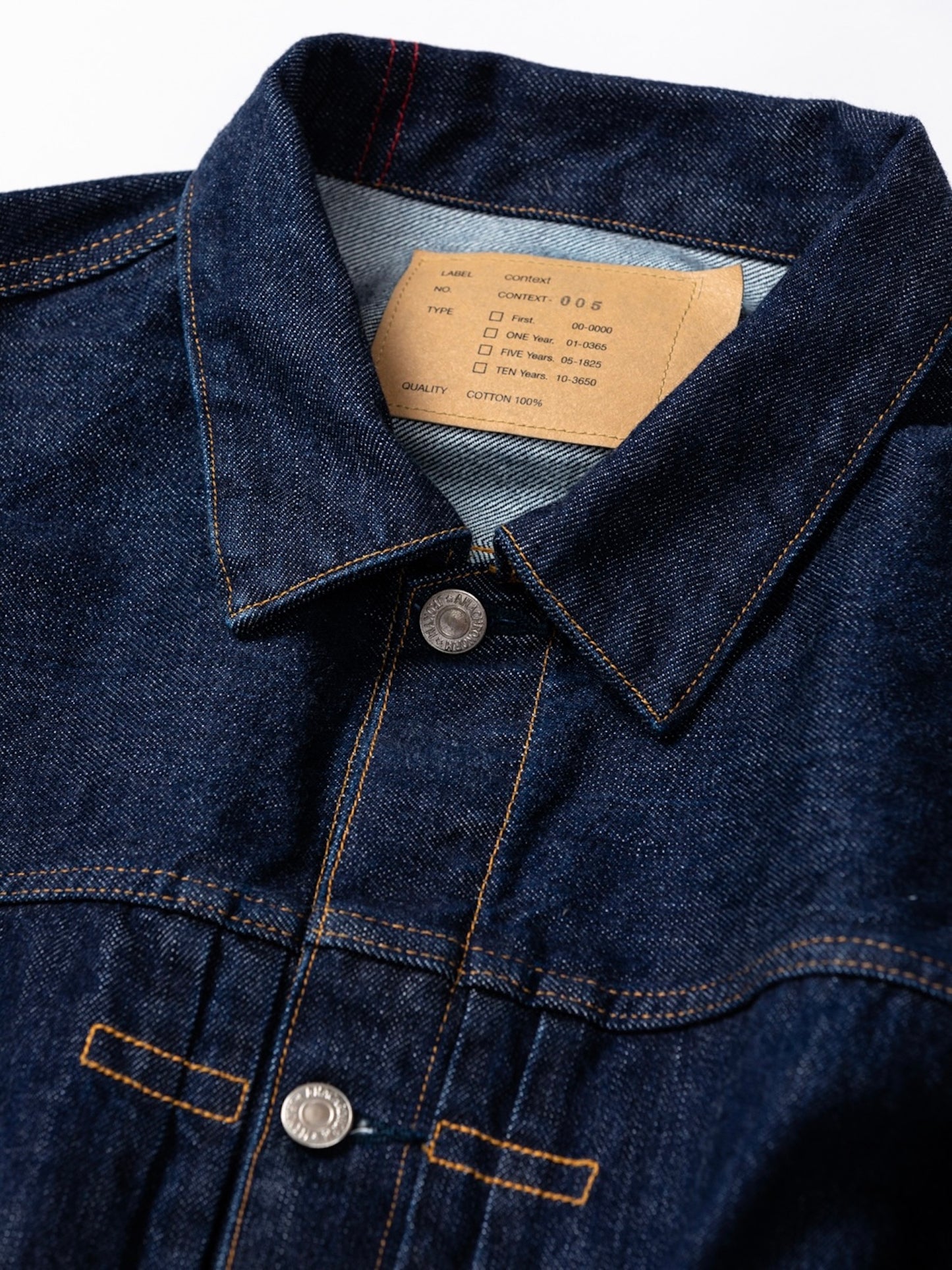 FRONT TUCK DENIM JACKET / Indigo (one wash)