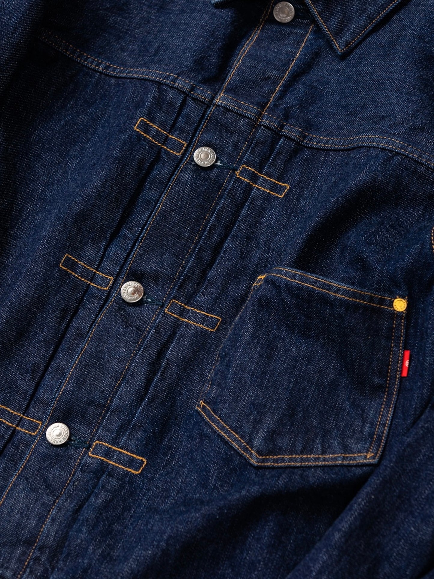 FRONT TUCK DENIM JACKET / Indigo (one wash)