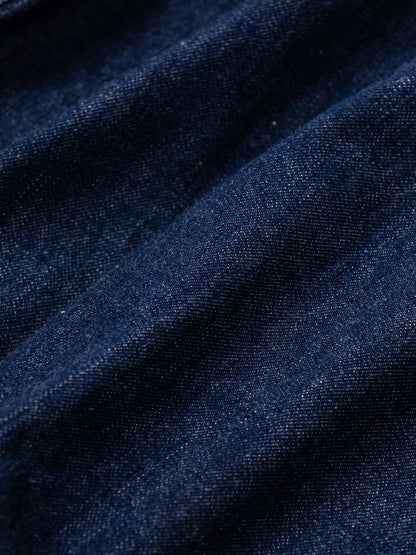 FRONT TUCK DENIM JACKET / Indigo (one wash)