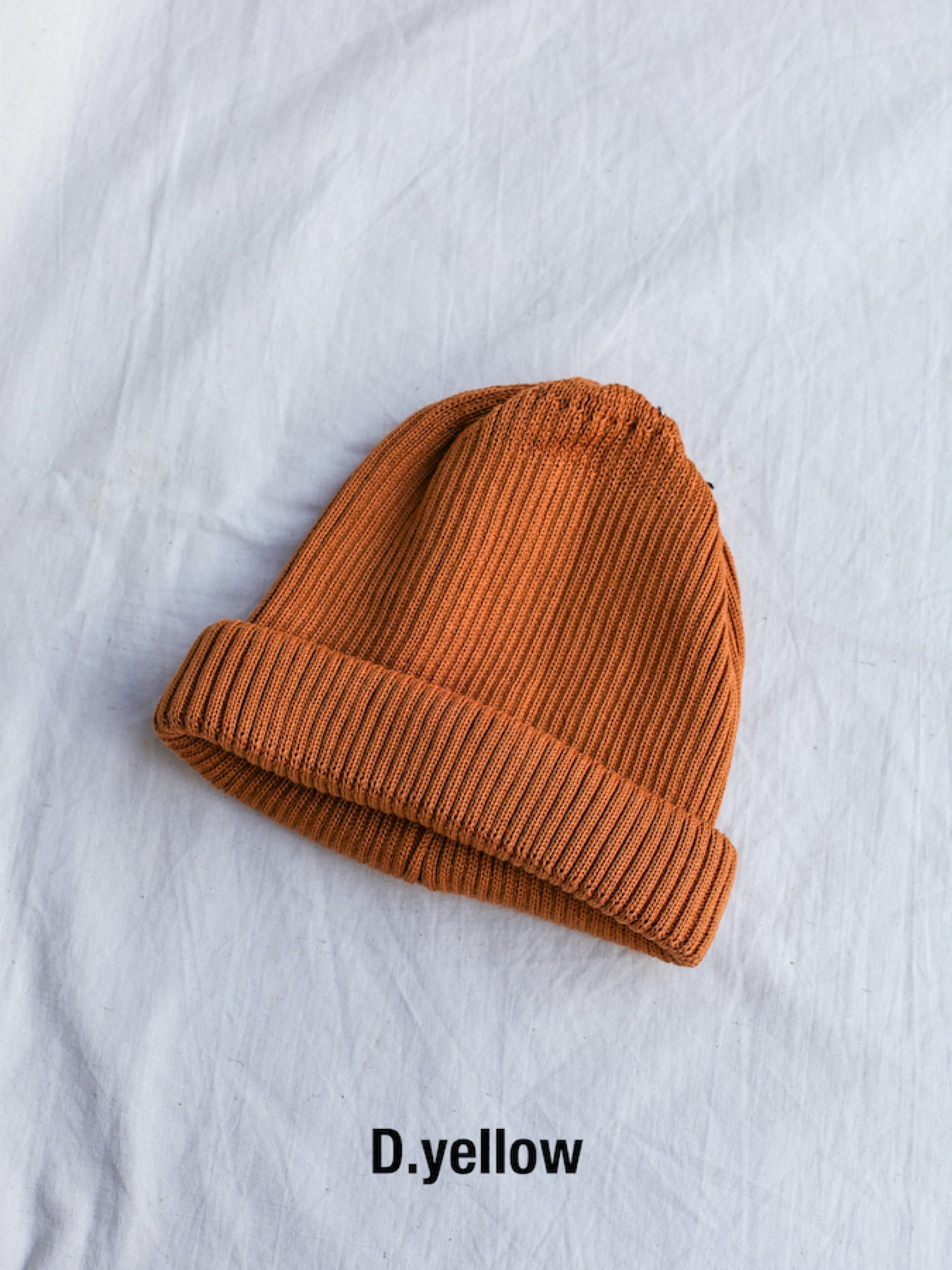 COTTON ROLL UP BEANIE / 13colors