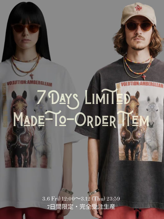 ＜3月下旬発売ご予約＞EVOLUTION HORSE T-SHIRT / 2colors