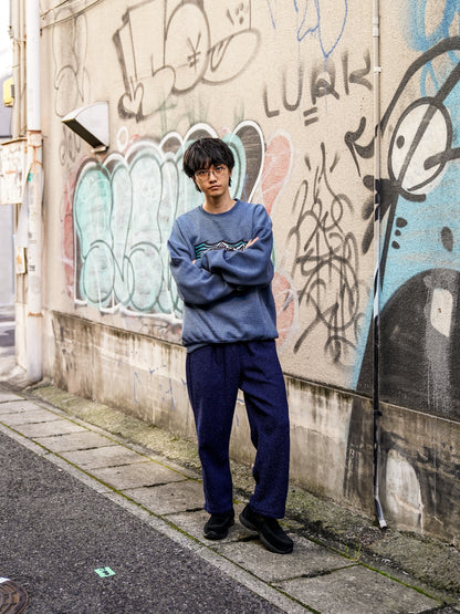 FISH FOR BRAINS SWEAT SHIRT / Pigment navy