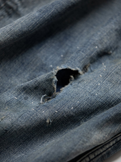 DUAL DENIM REMAKED FULLZIP PARKA / Indigo(remake)