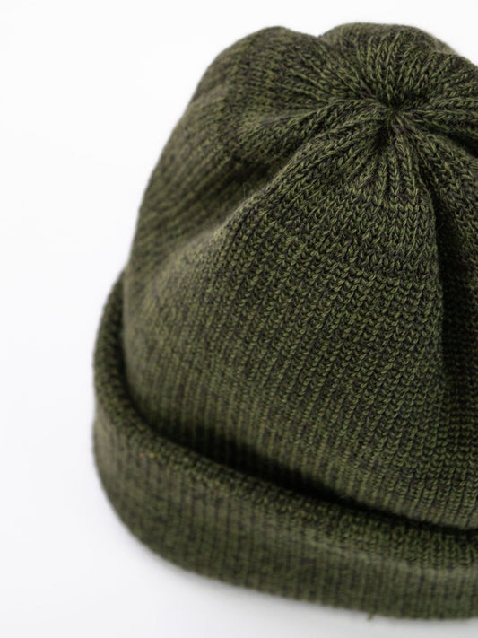 BULKY WATCH CAP / Olive/charcoal