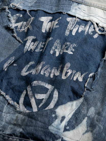 HARD REMAKED FRONT TUCK DENIM JACKET / Indigo(remake)
