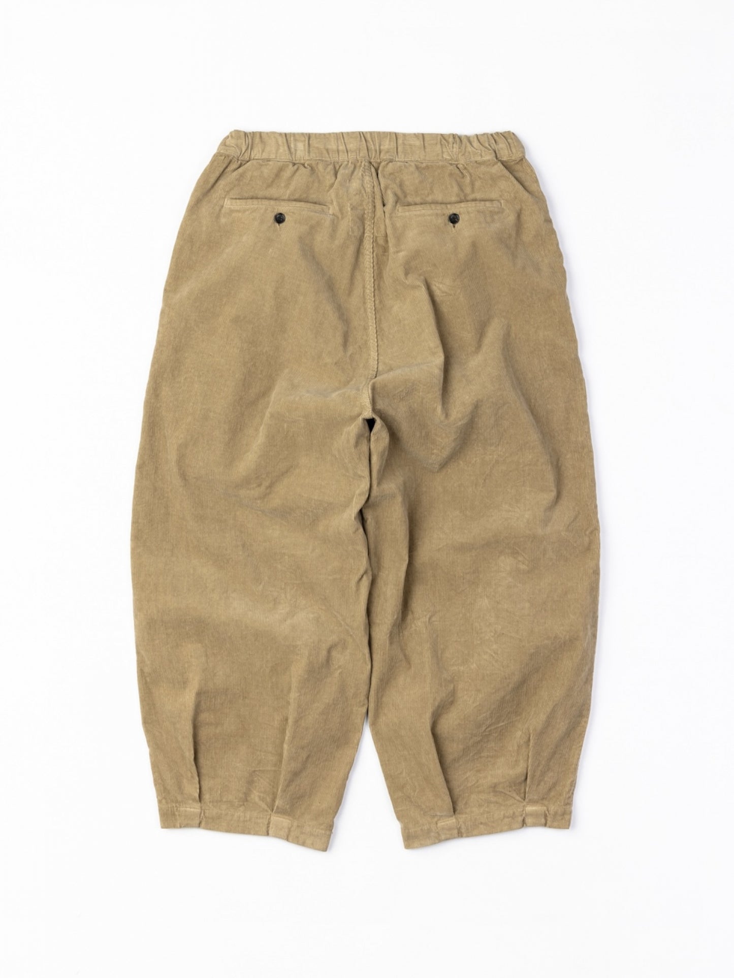 HEM TUCK EASY PANTS (CORDUROY) / Beige