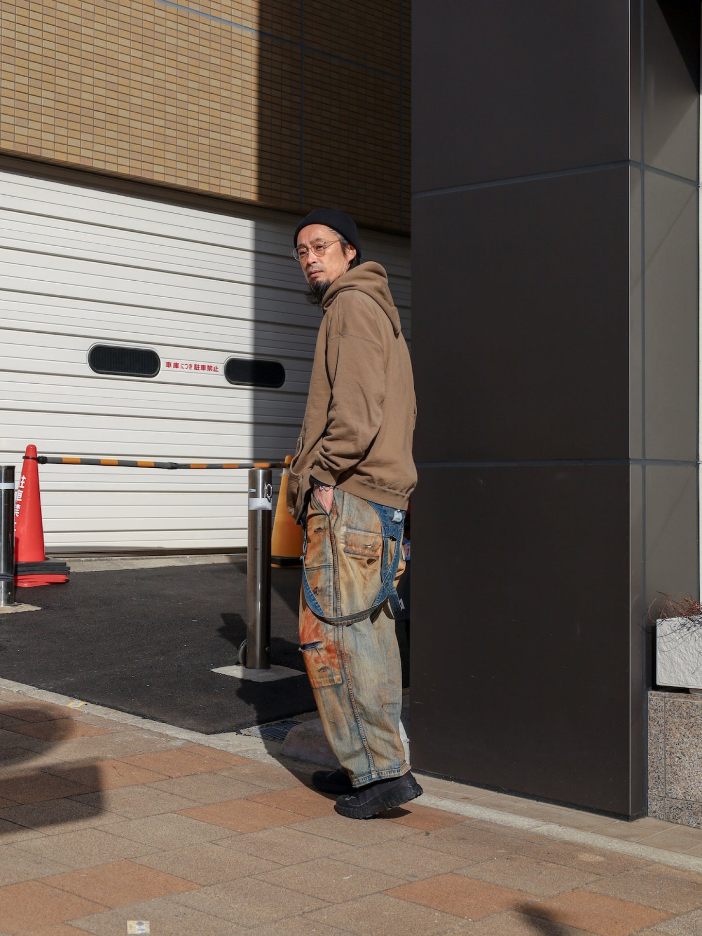 100-YEAR PROCESSING DENIM DECK OVER PANTS / FLATBUSH Ltd.