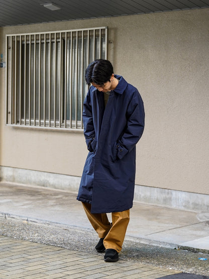 60/40クロス Sorona®Dupont 中綿 ステンカラーコート / UK. Navy