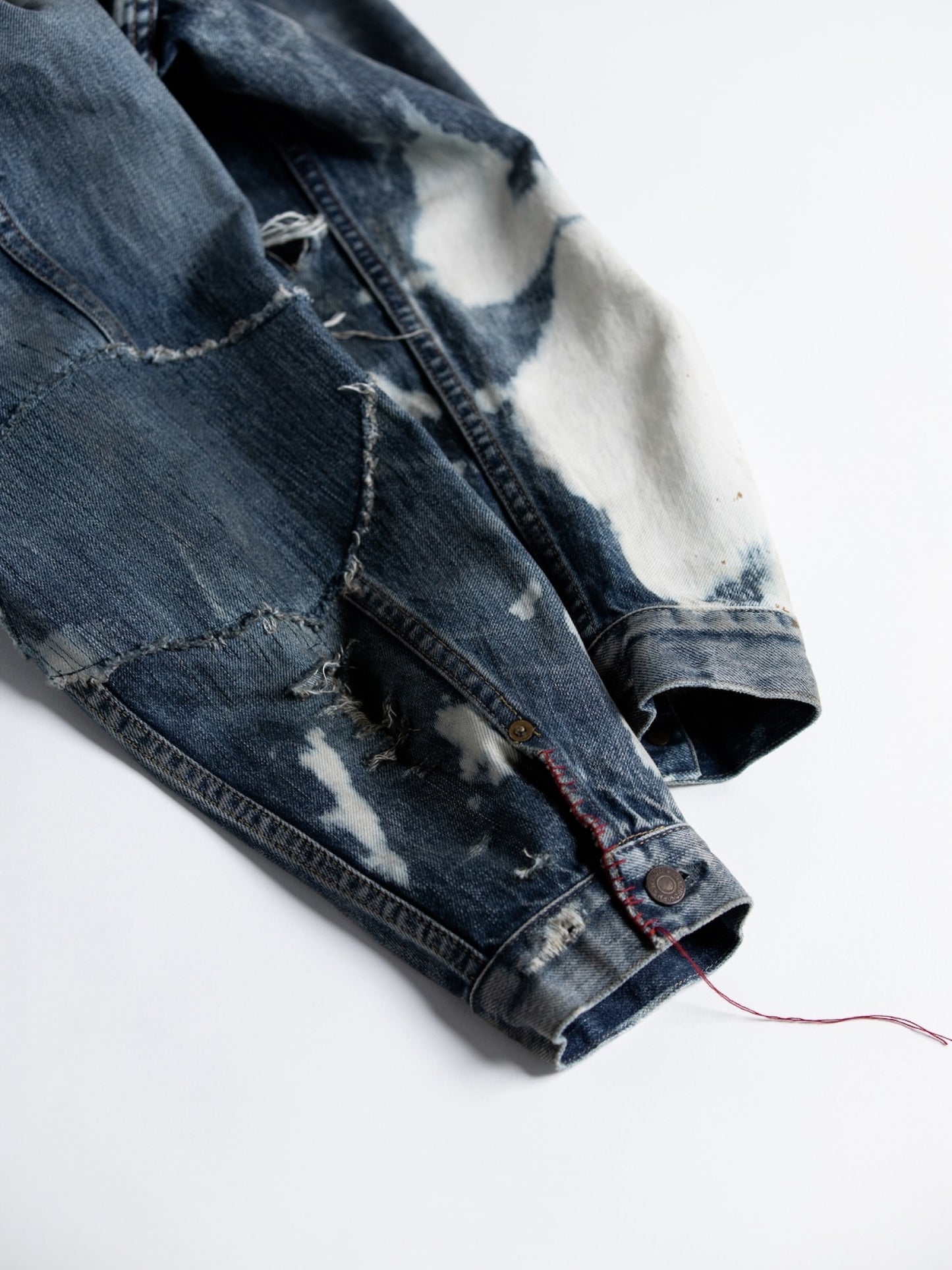 HARD REMAKED FRONT TUCK DENIM JACKET / Indigo(remake)
