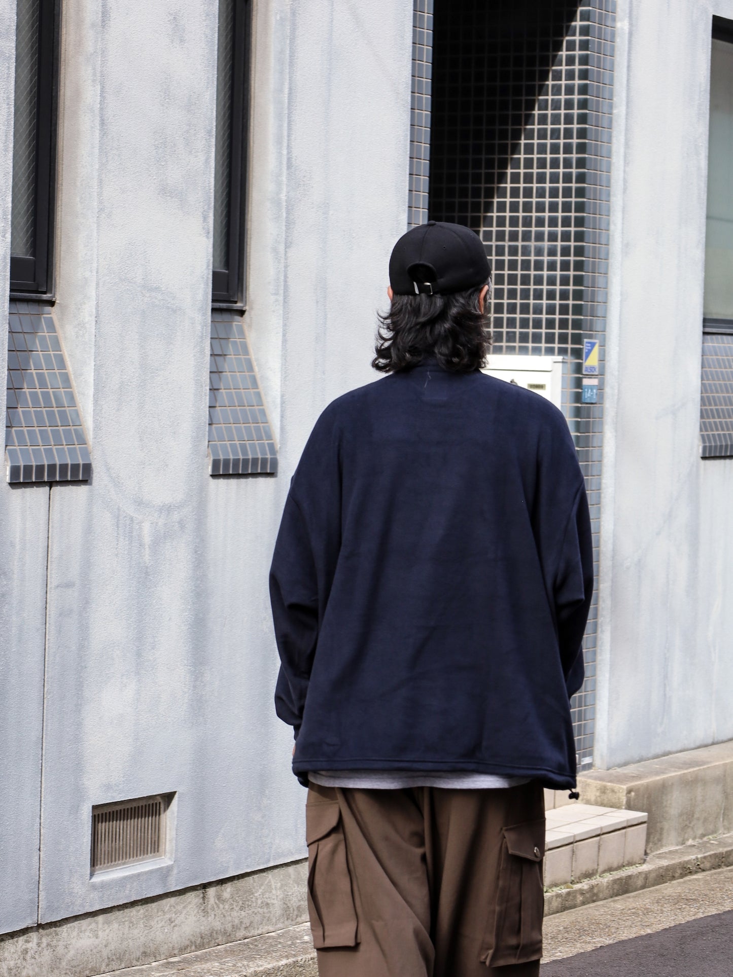 TURTLE FLEECE LS TEE / Navy