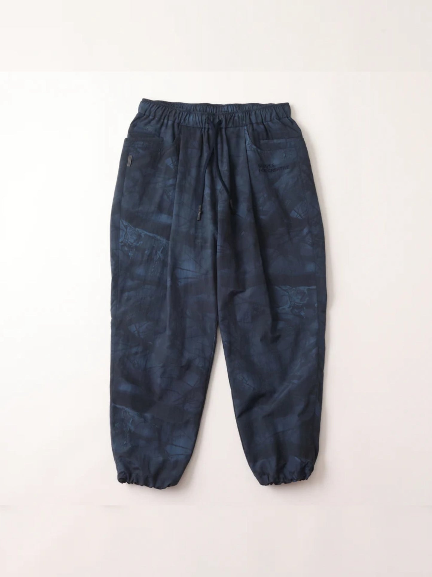 WIDE TAPERED EASY PANTS (REAL TREE CAMO) / Navy tree camo