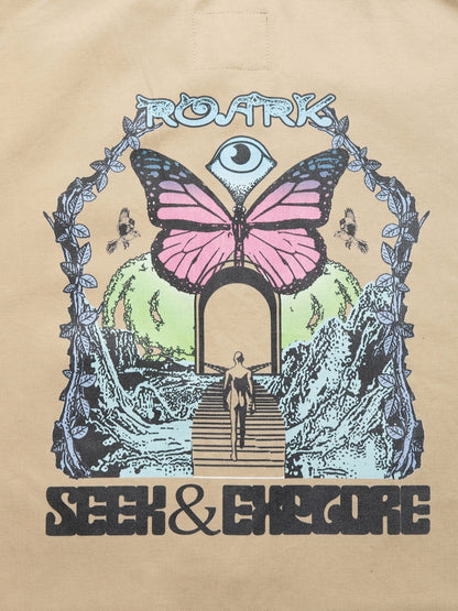 "SEEK & EXPLORE" DUCK DUNGAREE ENGINEER JACKET / Sand beige