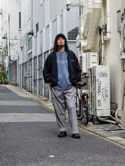"fulton × JHANKSON" TEAM ZIP HOODIE / Black