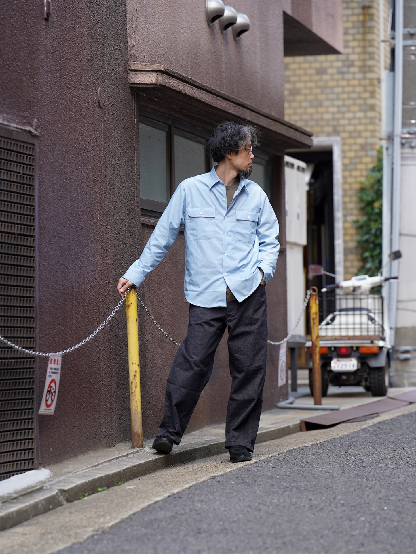 ファットパンツ / メランジェデニム