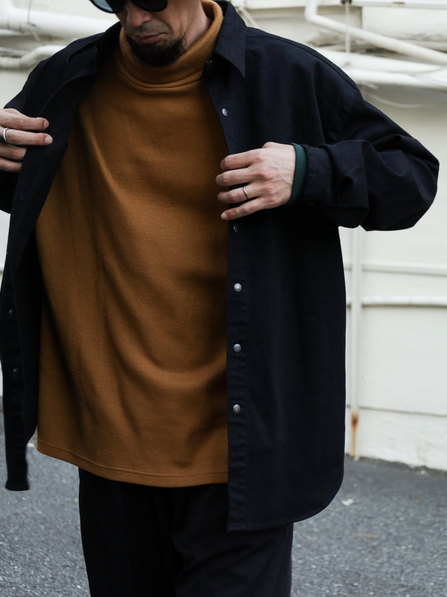 "OWN WAY" SHJKT / Black denim