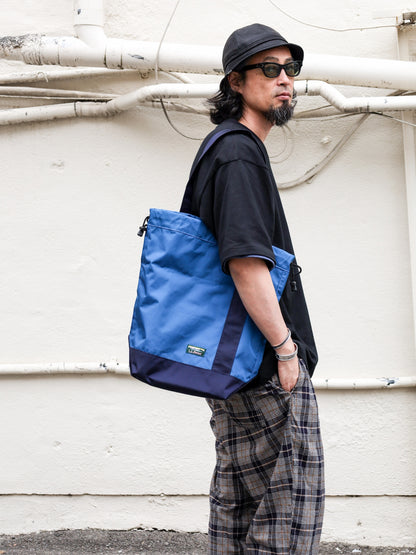 LIGHTWEIGHT CYLINDER TOTE WITH POCKET / 3colors
