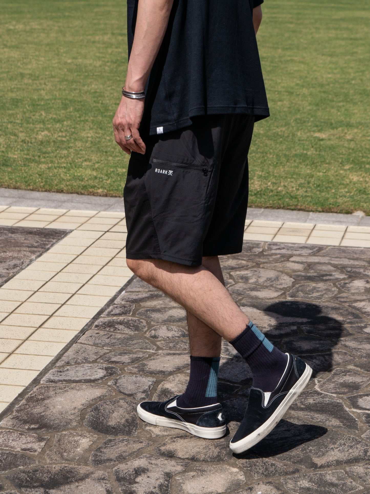 BOATMAN TECH SHORTS / Black
